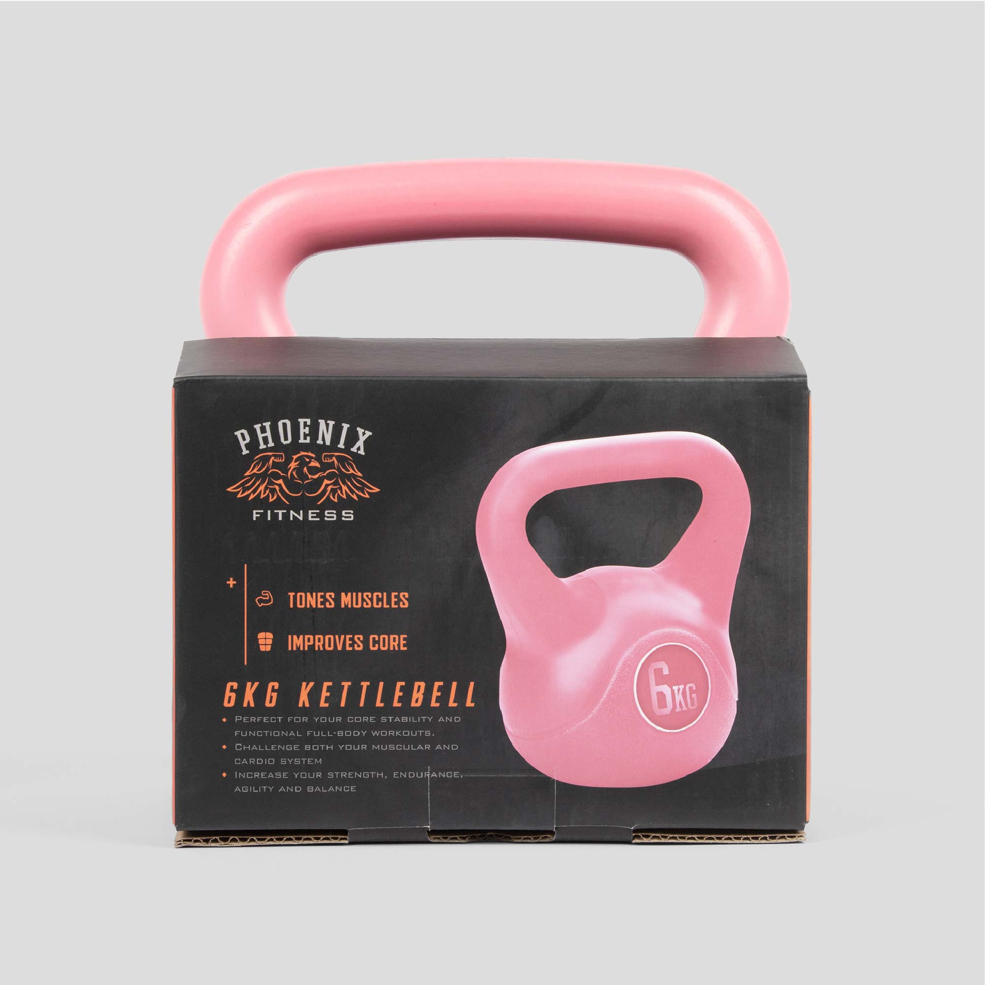 Pink Vinyl Kettlebell - 6kg