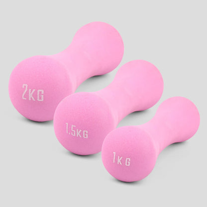 Pink Neoprene Dumbbells (Singles)