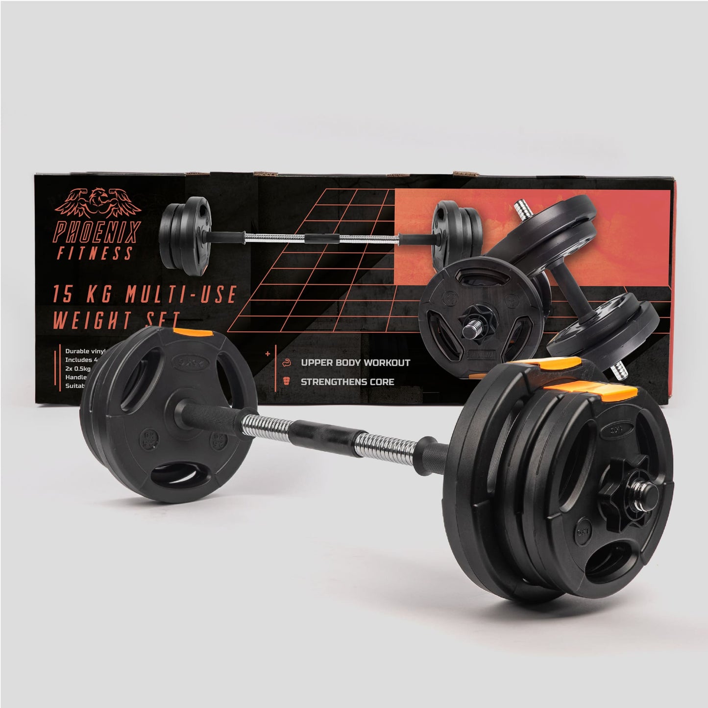 15kg Complete Dumbbell Weights Set