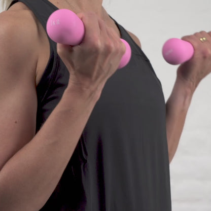 Pink Neoprene Dumbbells (Singles)