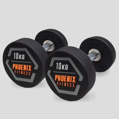 Rubber Cast Dumbbells (Pairs)