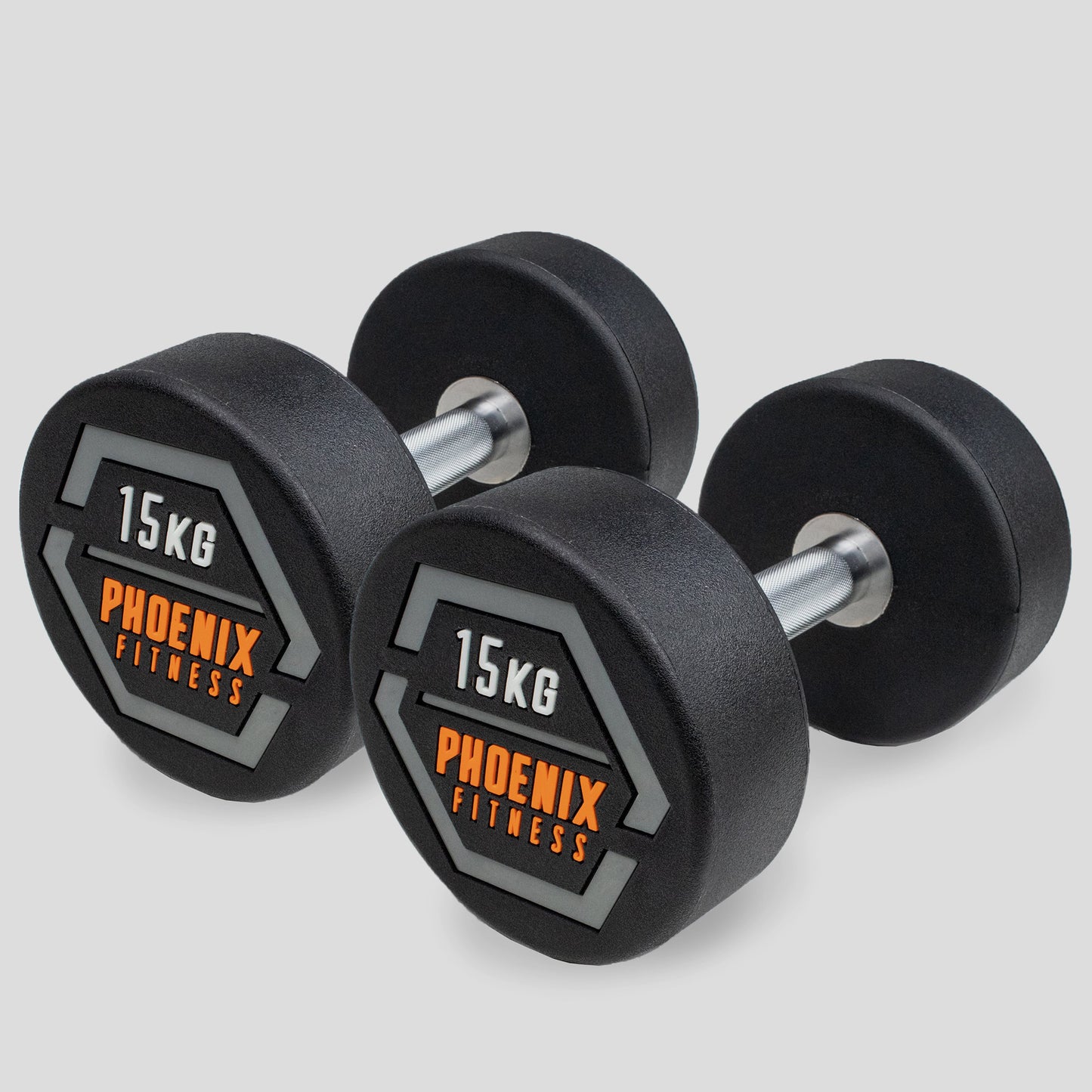 Rubber Cast Dumbbells (Pairs)