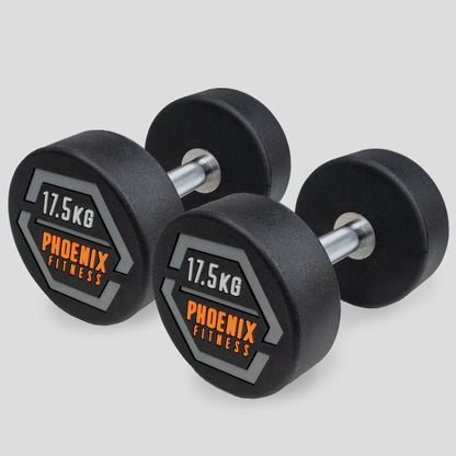 Rubber Cast Dumbbells (Pairs)