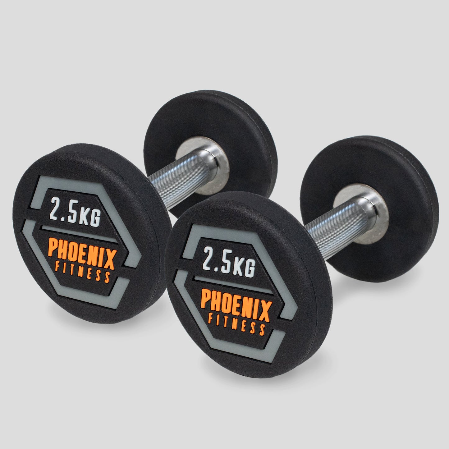 Rubber Cast Dumbbells (Pairs)