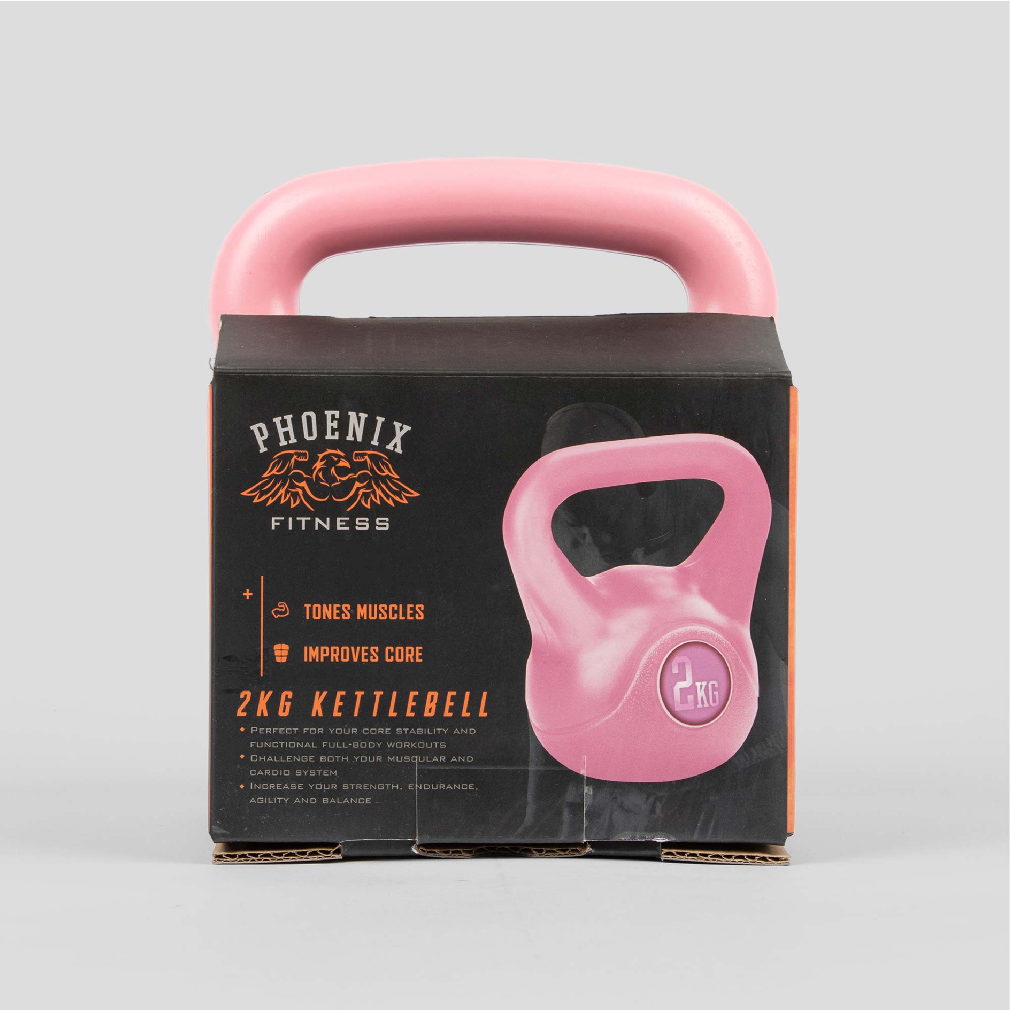 Pink Vinyl Kettlebell - 2kg