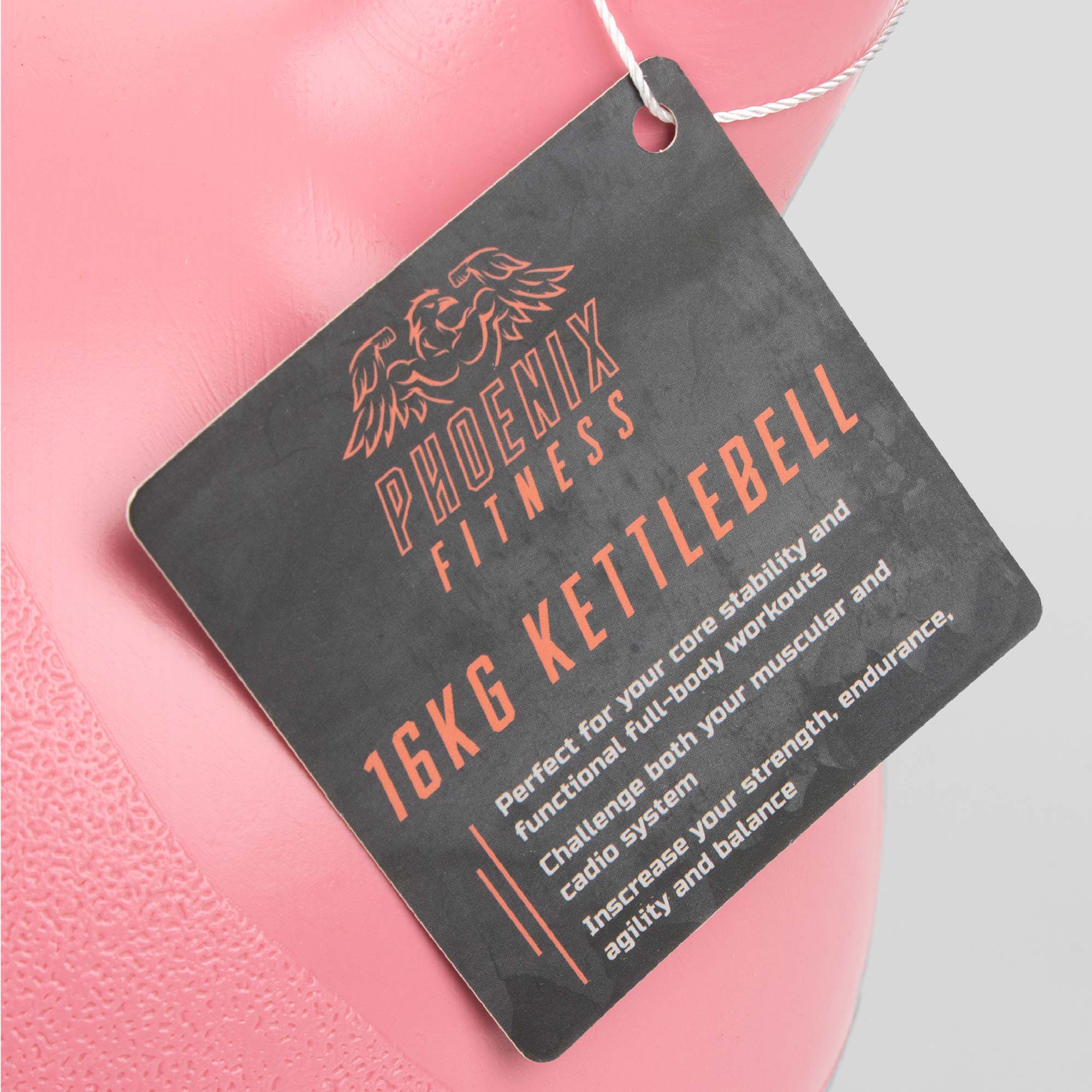 Pink Vinyl Kettlebell - 16kg