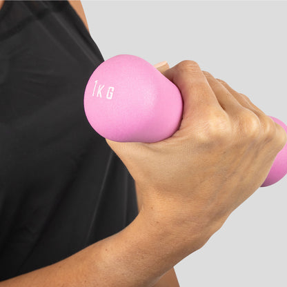 Pink Neoprene Dumbbells (Singles)